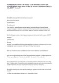 Health Insurance Florida 2-40 Practice Exam Questions &num;2 EXAM fully solved & updated &lpar;latest version verified for accuracy&rpar; &lpar;Questions &plus; Answers&rpar; Solved 100&percnt; Correct&excl;&excl;&NewLine;