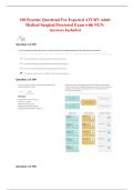 ATI RN Adult Medical Surgical &lpar;Med-Surg&rpar; 2026 Latest Version Proctored Exam with NGN 100 Questions and Answers &vert; Detailed RN ATI Med-Surg Proctored Exam with NGN