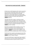 RHIA PRACTICE EXAM QUESTIONS