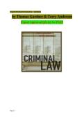 Test Bank for Criminal Law 13th Edition Questions and Answers &vert; Latest Update 2026 Exam Prep &vert; 100&percnt; Guarantee Pass &vert; By Thomas Gardner & Terry Anderson