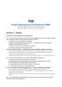 PMP Project Management Professional Exam Questions and Answers 