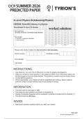 OCR A Level June 2026 Physics B Paper 2 Predicted Solved Paper