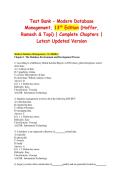 Test Bank &ndash; Modern Database &NewLine;Management&comma; 13th Edition &lpar;Hoffer&comma; &NewLine;Ramesh & Topi&rpar; &vert; Complete Chapters &vert; &NewLine;Latest Updated Version