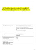 NIFA Final Exam Questions with all Correct & 100&percnt; Verified Answers &vert;Latest Version &vert;Already Graded A&plus;