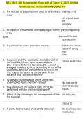 NIFA RNFA - OR Fundamentals Exam with all Correct & 100&percnt; Verified Answers &vert;Latest Version &vert;Already Graded A&plus;