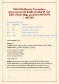 A PACKAGE DEAL FOR WGU D116 ADVANCED PHARMACOLOGY OA EXAM QUESTIONS  WITH DETAILED VERIFIED SOLUTIONS &sol;A GRADE ASSURED