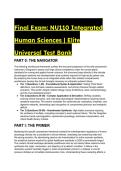 S-Tier Final Exam Test Bank&colon; NU110 Integrated Human Sciences &vert; 88 Questions&comma; Expert Rationales & Clinical Synthesis &lpar;2026&sol;2027&rpar;