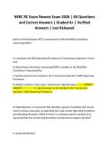 NERC RC Exam Newest Exam 2026 &vert; All Questions and Correct Answers &vert; Graded A&plus; &vert; Verified Answers &vert; Just Released