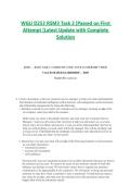WGU D253 RSM3 Task 2 &vert;Passed on First Attempt &vert;Latest Update with Complete Solution