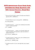 RCFE Administrator Exam Study Guide &NewLine;with Elaborate Study Questions with &NewLine;100&percnt; Correct Answers &vert; Brand New &NewLine;Version 