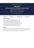 WGU D413 Telecommunications & Wireless Communications OA 2026&sol;2027 &vert; Complete Exam-Style Questions &vert; 100&percnt; Verified &ndash; Detailed Rationales &ndash; Pass Guaranteed &ndash; A&plus; Graded&NewLine;&NewLine;
