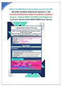 NR547 CEA PMNHP Pre-Clinical Diagnostic Exam Due 8th November Complete Actual Exam Questions