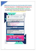 NR605 Week 8 Final Exam Due 22nd December 2025 CompleteActual Exam 