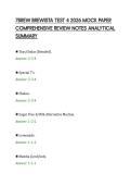 7BREW BREWISTA TEST 4 2026 MOCK PAPER&NewLine;COMPREHENSIVE REVIEW NOTES ANALYTICAL&NewLine;SUMMARY
