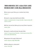 7BREW BREWISTA TEST 4 2026 STUDY GUIDE&NewLine;REVISION SHEET CORE SKILLS BREAKDOWN&NewLine;
