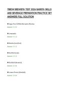7BREW BREWISTA TEST 2026 BARISTA SKILLS&NewLine;AND BEVERAGE PREPARATION PRACTICE SET&NewLine;ANSWERS FULL SOLUTION&NewLine;
