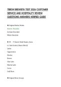 7BREW BREWISTA TEST 2026 CUSTOMER&NewLine;SERVICE AND HOSPITALITY REVIEW&NewLine;QUESTIONS ANSWERS VERIFIED GUIDE&NewLine;