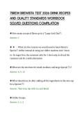7BREW BREWISTA TEST 2026 DRINK RECIPES&NewLine;AND QUALITY STANDARDS WORKBOOK&NewLine;SOLVED QUESTIONS COMPILATION&NewLine;
