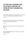 3CX BASIC FINAL ASSESSMENT PAPER&NewLine;2026 COMPLETE QUESTIONS AND&NewLine;VERIFIED NETWORK COMMUNICATION&NewLine;SOLUTIONS