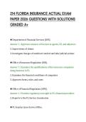 214 FLORIDA INSURANCE ACTUAL EXAM&NewLine;PAPER 2026 QUESTIONS WITH SOLUTIONS&NewLine;GRADED A&plus;