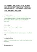 214 FLORIDA INSURANCE FINAL SCRIPT&NewLine;2026 COMPLETE LICENSING QUESTIONS&NewLine;AND ANSWERS PACKAGE&NewLine;
