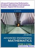 Advanced Engineering Mathematics &NewLine;SI Edition 8th Edition ONeil Solutions &NewLine;Manual &vert; Digital Pdf Download