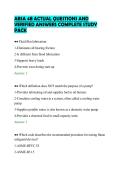ABSA 4B ACTUAL QUESTIONS AND&NewLine;VERIFIED ANSWERS COMPLETE STUDY&NewLine;PACK