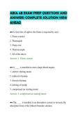 ABSA 4B EXAM PREP QUESTIONS AND&NewLine;ANSWERS COMPLETE SOLUTION VIEW&NewLine;AHEAD