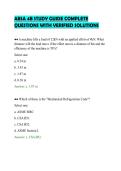 ABSA 4B STUDY GUIDE COMPLETE&NewLine;QUESTIONS WITH VERIFIED SOLUTIONS&NewLine;