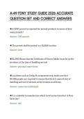 A-49 FDNY STUDY GUIDE 2026 ACCURATE&NewLine;QUESTION SET AND CORRECT ANSWERS&NewLine;