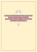 BACKFLOW PREVENTION PRACTICE TEST EXAM LATEST 2026 ALL STUDY QUESTIONS WITH CORRECT SOLUTIONS ASSURED PASS RATED A&plus;