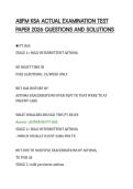 ABFM KSA ACTUAL EXAMINATION TEST&NewLine;PAPER 2026 QUESTIONS AND SOLUTIONS