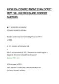 ABFM KSA COMPREHENSIVE EXAM SCRIPT&NewLine;2026 FULL QUESTIONS AND CORRECT&NewLine;ANSWERS&NewLine;