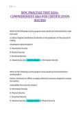 SFPC PRACTICE TEST 2026-&NewLine;COMPREHENSIVE Q&A FOR CERTIFICATION&NewLine;SUCCESS