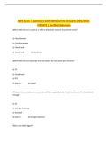 AWS Exam &vert; Questions with 100&percnt; Correct Answers 2025&sol;2026&NewLine;UPDATE &vert; Verified Solutions