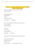 AWS Exam &vert; Questions with 100&percnt; Correct Answers 2025&sol;2026&NewLine;UPDATE &vert; Verified Solutions