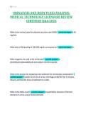URINALYSIS AND BODY FLUID ANALYSIS&colon;&NewLine;MEDICAL TECHNOLOGY LICENSURE REVIEW&NewLine;CERTIFIED Q&A 2026