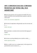 ABYC CORROSION EXAM 2026 CORROSION&NewLine;PREVENTION AND TESTING DRILL PACK&NewLine;ANSWER SHEET&NewLine;
