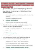 CCRI Nursing 1010 HESI 1 NCLEX-Style Practice Questions 2026 &vert; Verified Answers & Nursing Exam Prep