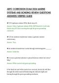 ABYC CORROSION EXAM 2026 MARINE&NewLine;SYSTEMS AND BONDING REVIEW QUESTIONS&NewLine;ANSWERS VERIFIED GUIDE&NewLine;