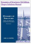 Dynamics of Structures 5th Edition &NewLine;Chopra Solutions Manual &NewLine;