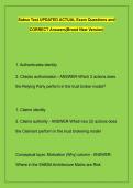 Sabsa Test UPDATED ACTUAL Exam Questions and &NewLine;CORRECT Answers&vert;Brand New Version&vert; 