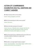 ACTION CPT COMPREHENSIVE&NewLine;EXAMINATION 2026 FULL QUESTIONS AND&NewLine;CORRECT ANSWERS&NewLine;