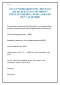 LOW GWP REFRIGERANT PRACTICE EXAM&NewLine;2026 ALL QUESTIONS AND CORRECT&NewLine;DETAILED ANSWERS ALREADY A GRADED&NewLine;&vert;NEW AND REVISED&NewLine;