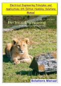 Electrical Engineering Principles and &NewLine;Applications 6th Edition Hambley Solutions &NewLine;Manual &NewLine;