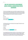 NR 509 ADVANCED ASSESSMENT&NewLine;QUIZ 2 WEEK 2-QUESTIONS WITH&NewLine;ANSWERS