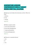 ACUPUNCTURE LICENSING&NewLine;COMPREHENSIVE NEEDLE THERAPY&NewLine;REVIEW SHEET FULL SOLUTIONS