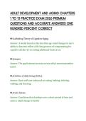 ADULT DEVELOPMENT AND AGING CHAPTERS&NewLine;1 TO 13 PRACTICE EXAM 2026 PREMIUM&NewLine;QUESTIONS AND ACCURATE ANSWERS ONE&NewLine;HUNDRED PERCENT CORRECT&NewLine;