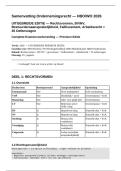 Samenvatting Ondernemingsrecht HBO WO UITGEBREID 2026 &plus; 25 Oefenvragen - Rechtsvormen BV NV Flex-BV Bestuurdersaansprakelijkheid Faillissement WHOA Arbeidsrecht 35&plus; Pagina's
