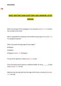 MASS Hoisting Exam Questions and Answers &ndash; Latest Updated Practice Material with Correct Solutions